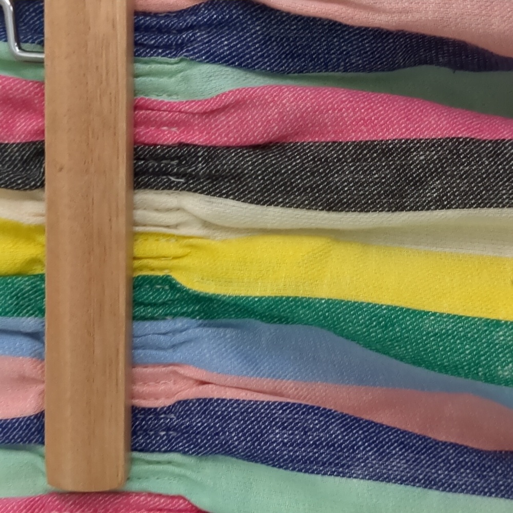 FINAL SALE J. Crew skirt Rainbow multi color stripes, Size 0 - Picture 2 of 6